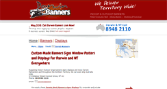 Desktop Screenshot of darwinbanners.com