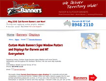 Tablet Screenshot of darwinbanners.com